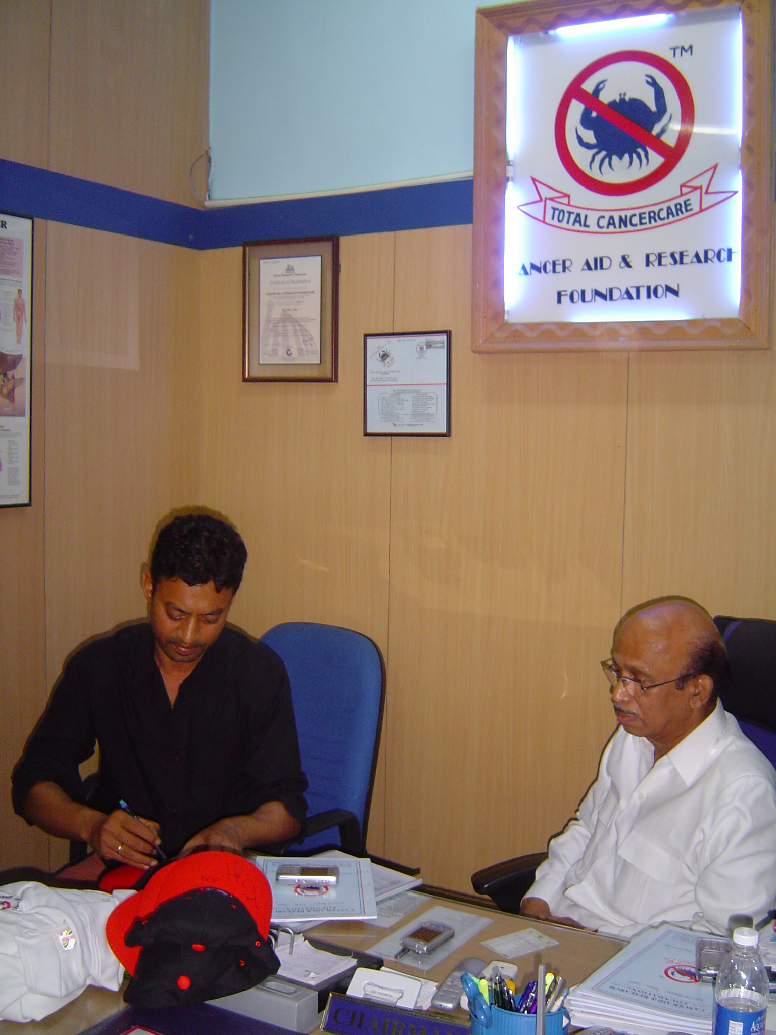 Irfan Khan visit CARF Office  photo gallery cover