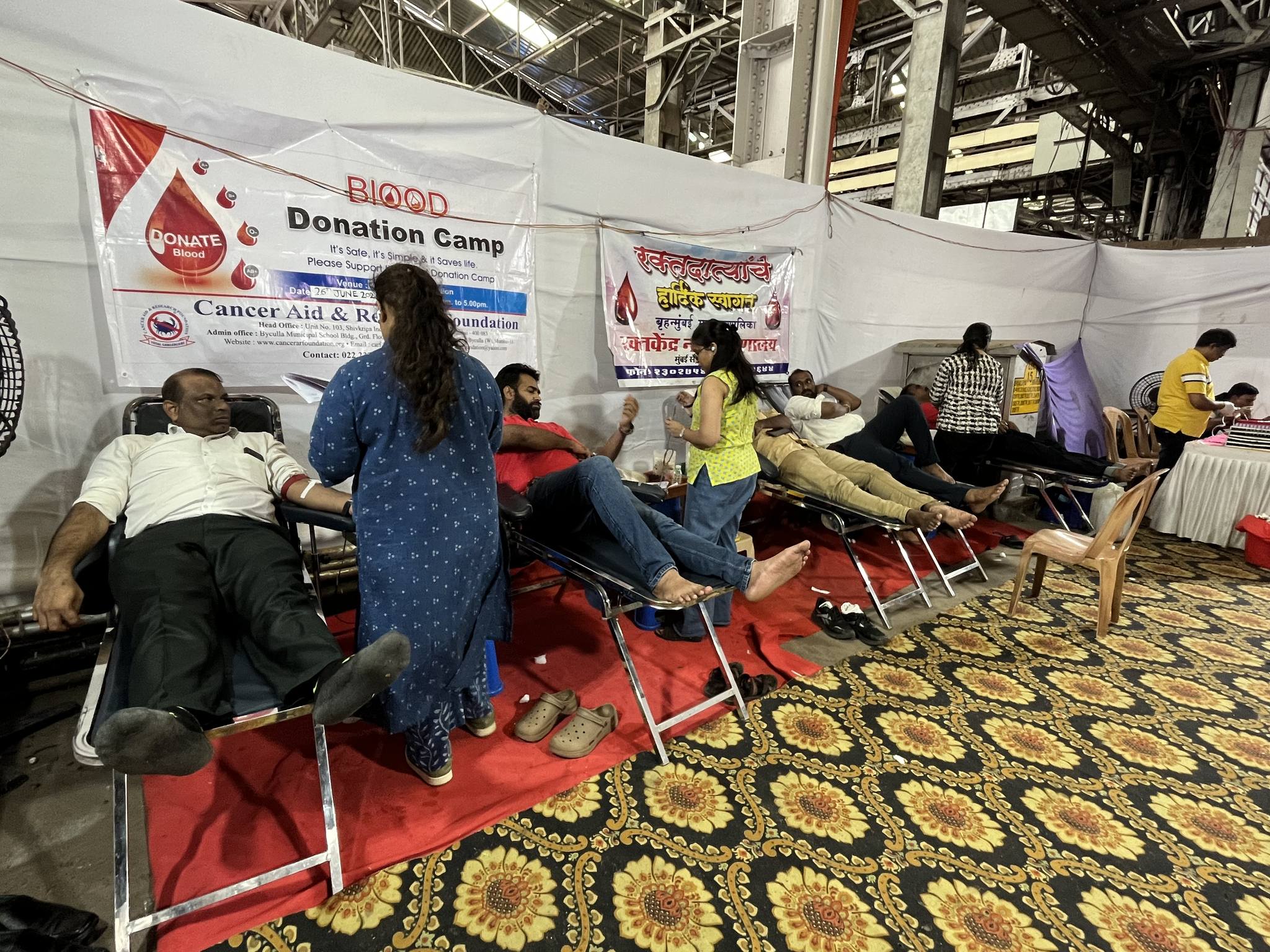 Blood Donation Camp at CSMT photo gallery cover