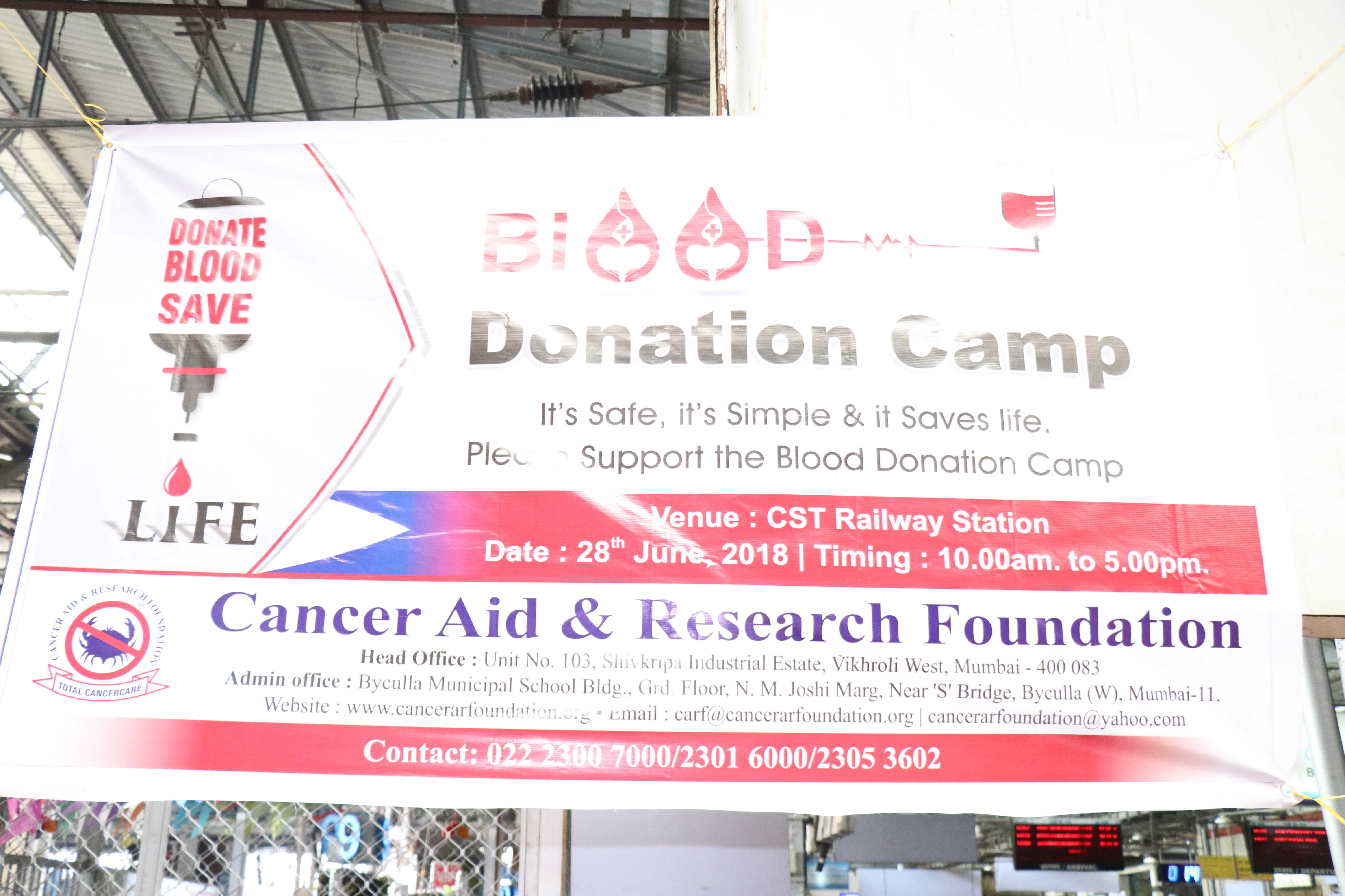 Blood Donation Camp at CSMT photo gallery cover