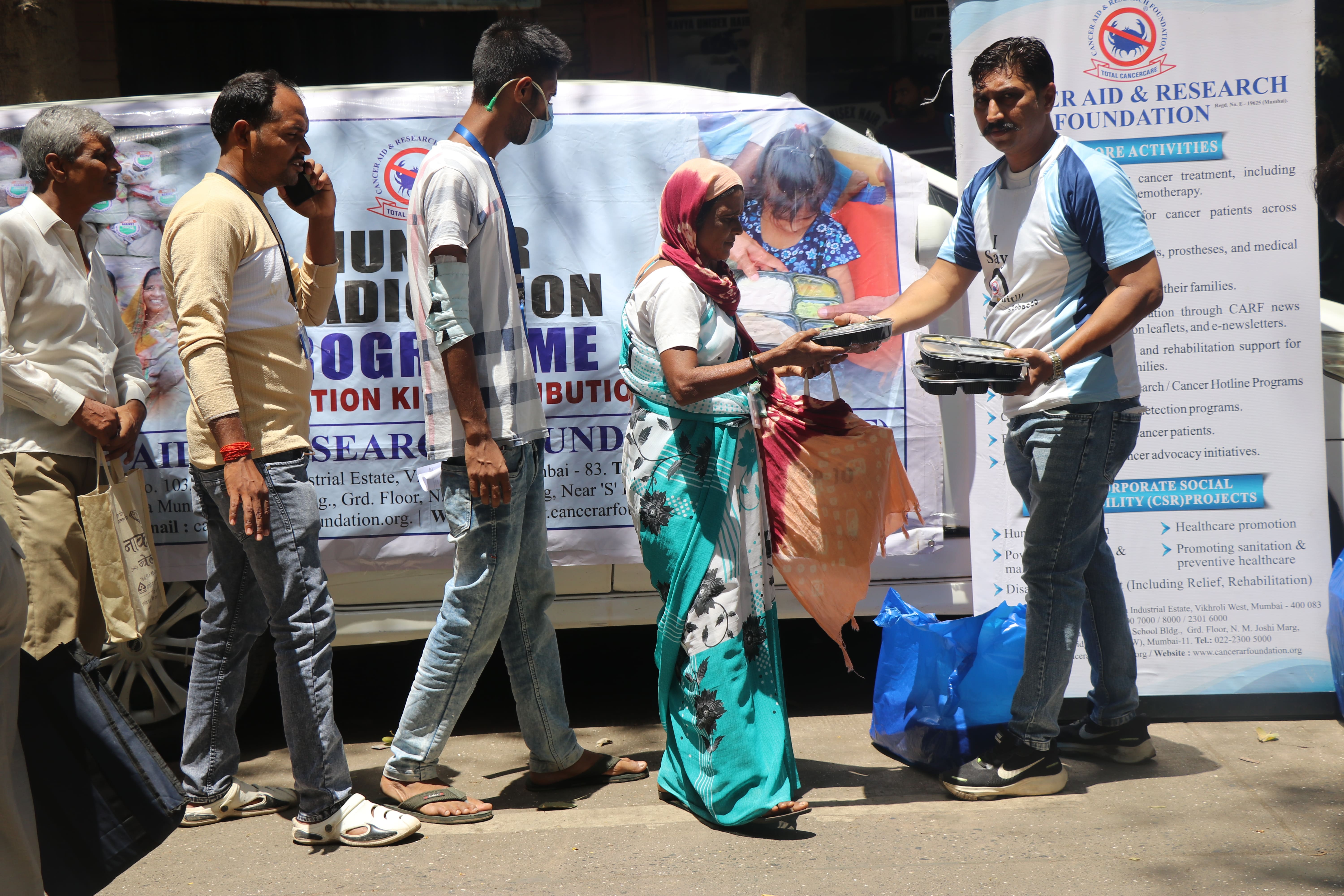 Food Distribution Drive at Tata Memorial Hospital photo gallery cover